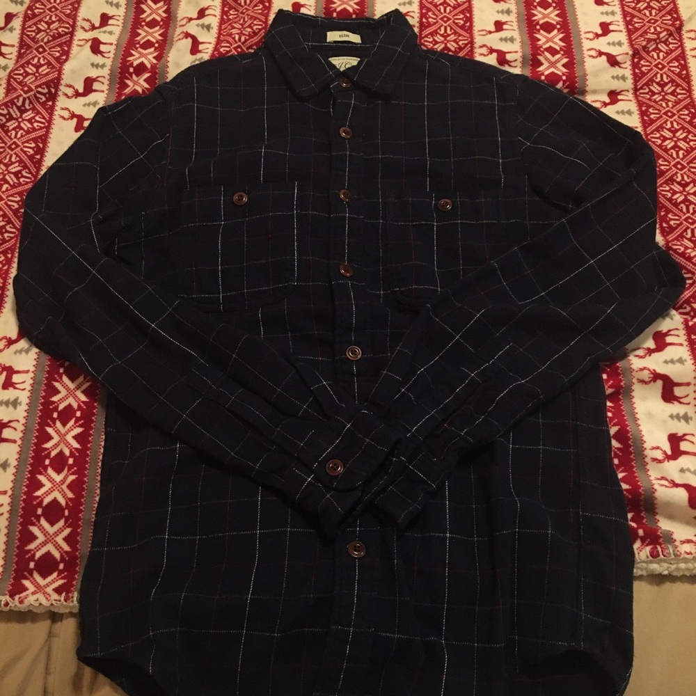 J.Crew button down flannel shirt